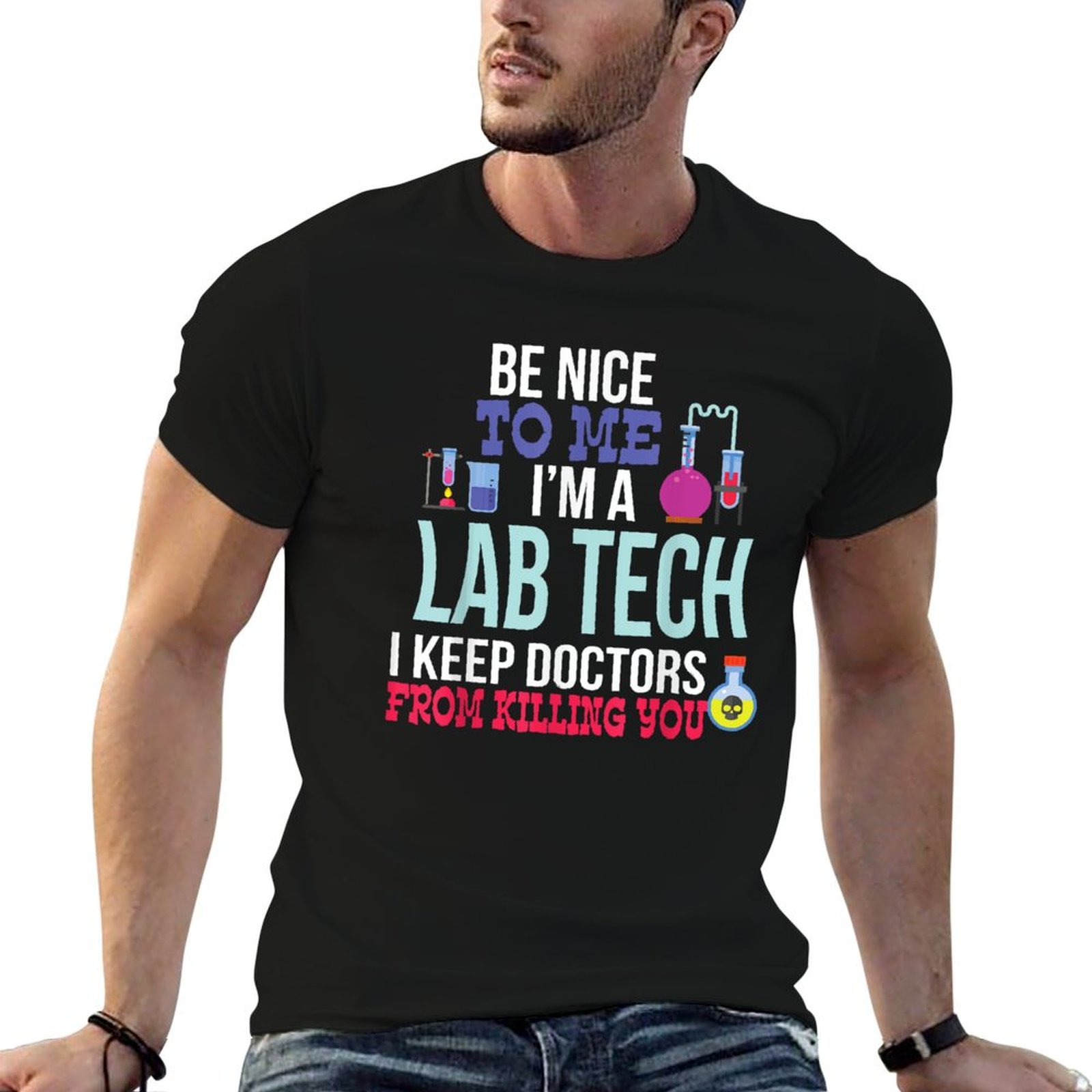 تي شيرت مضحك لفني المختبر الطب - مراجعة Medical Lab Technician وسعره