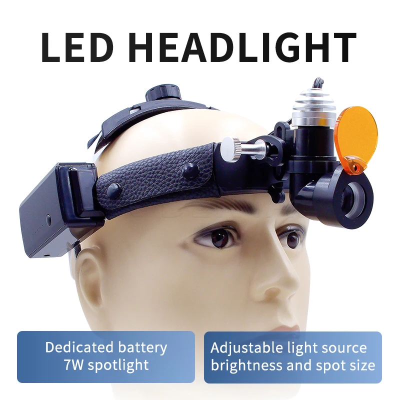مصباح LED جراحي للأسنان بقوة 7 - مراجعة Led Medical Headlight وسعره